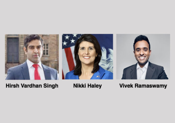 In historic first Three Indian-American Leaders Take on Trump in 2024 US Presidential Race
